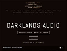 Tablet Screenshot of darklandsaudio.com